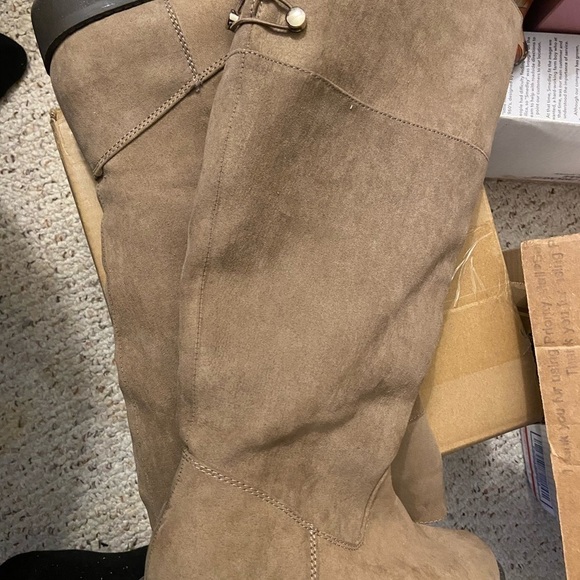 Women’s size 10 Lauren Conrad knee-high boots tan G9 - Picture 4 of 6